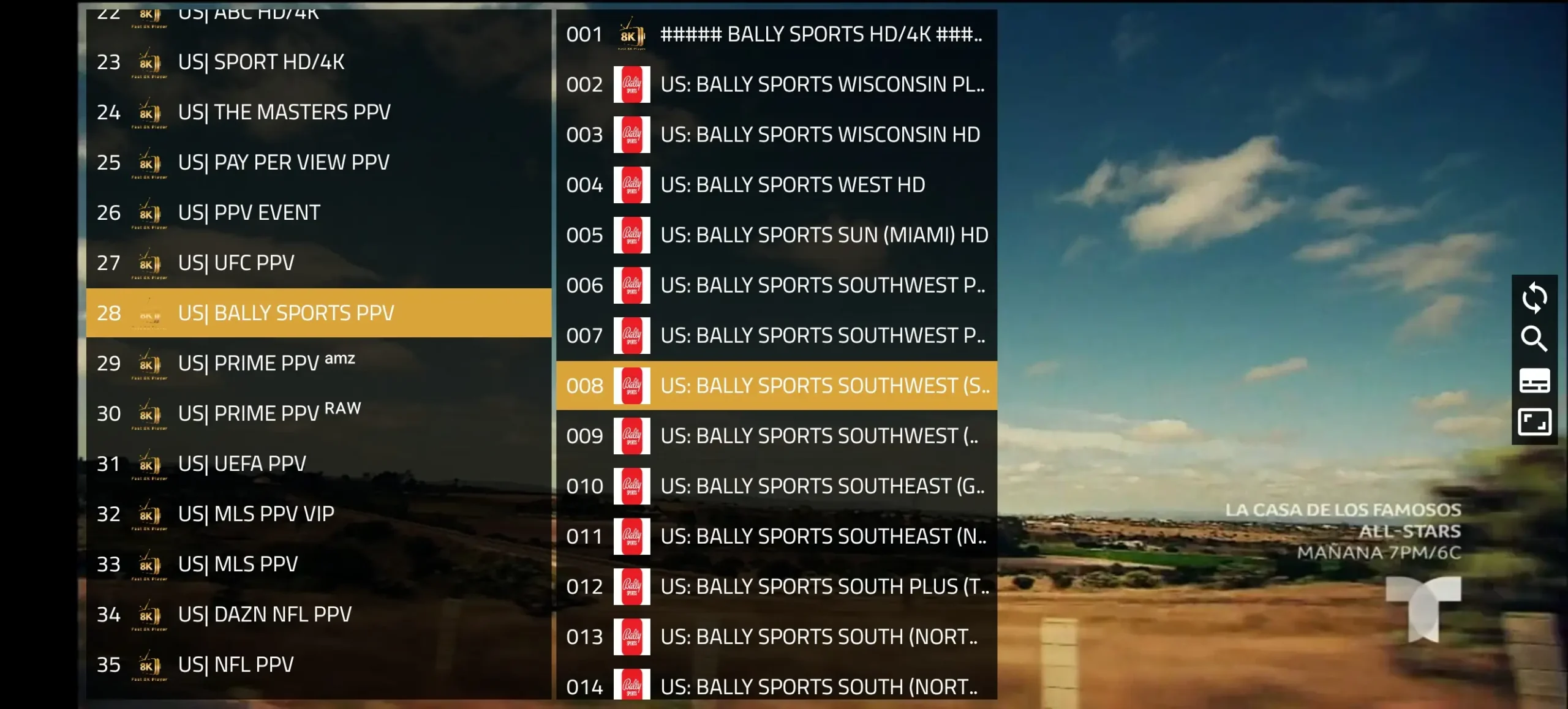 Channel Filters and Country Groups visual reference