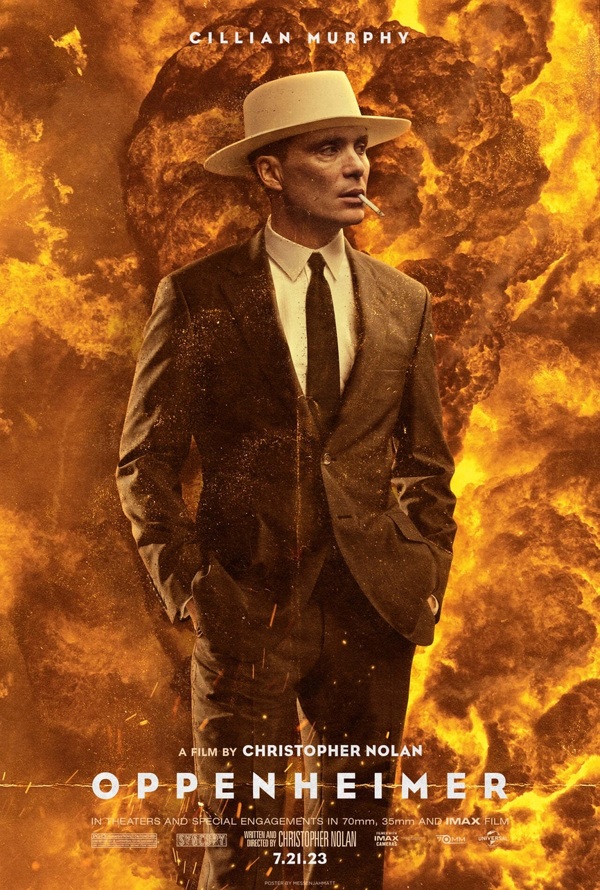 Oppenheimer promotional poster in the supplied artwork