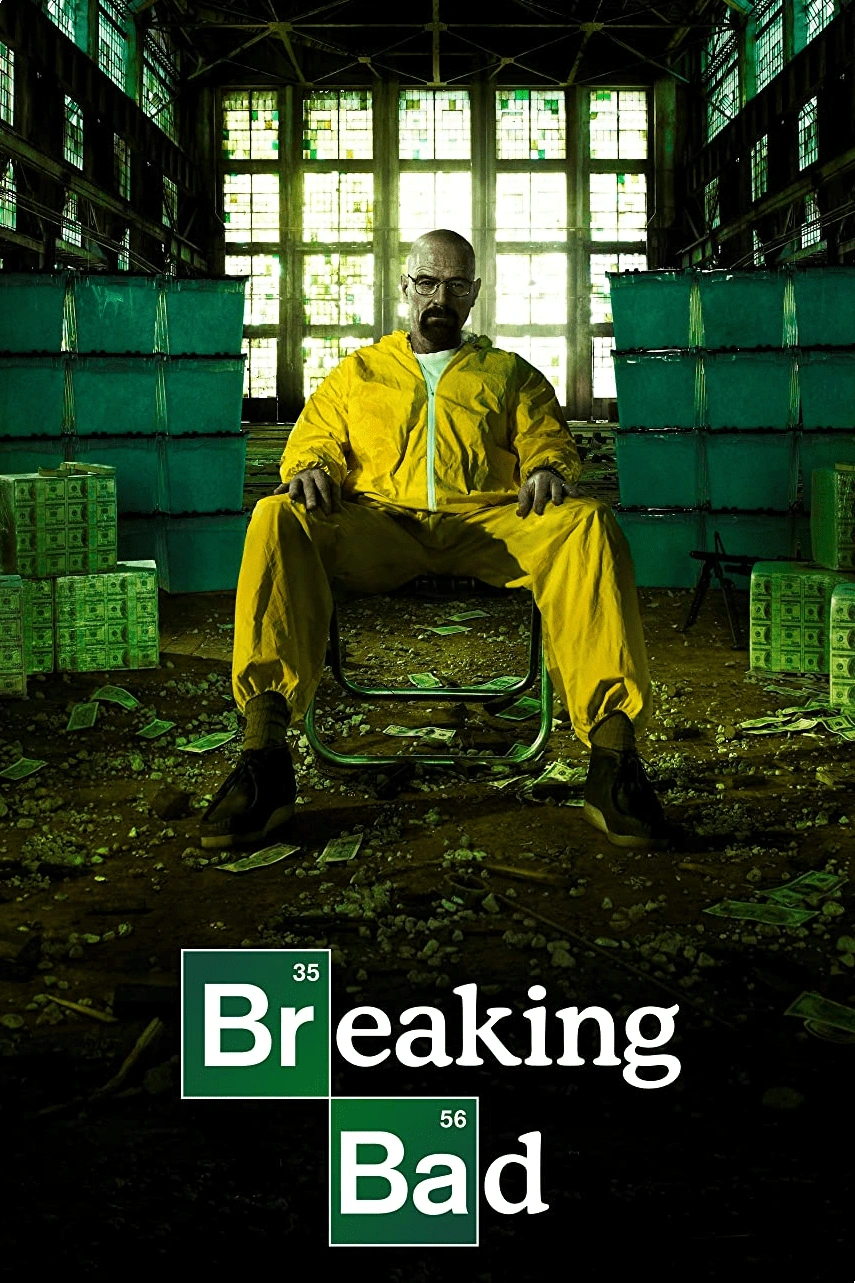 Breaking Bad promotional poster in the supplied artwork