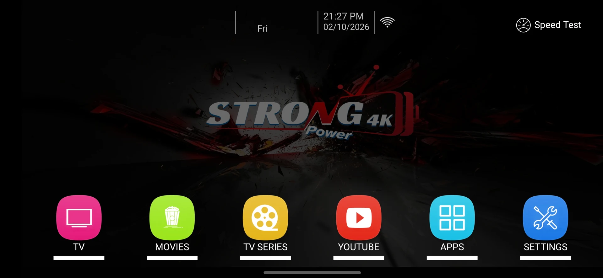 Strong 4K Power supplied player screenshot